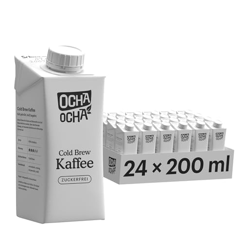 Ocha Ocha Cold Brew Kaffee Zuckerfrei 24x200ml